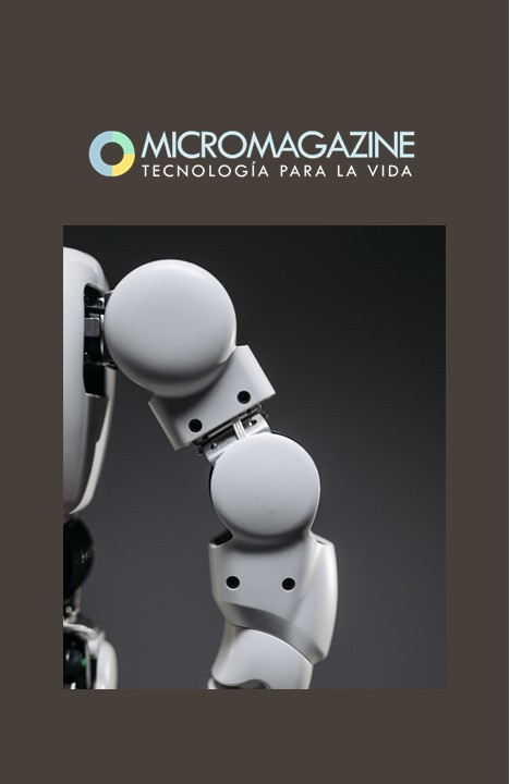 Tecnología para la Vida TXLV - MicroMagazine de FUNTESO, Fundación Tecnología Social Composición de una imagen en la que aparece el brazo de un robot junto al logotipo de Tecnología para la Vida TXLV - MicroMagazine de FUNTESO, Fundación Tecnología Social